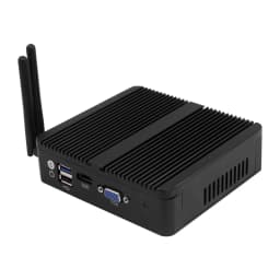 Fanless Mini PC Firewall Router Intel Celeron J1900 N2830 4x 2.5G Ethernet Support Windows Linux Pfsense OpenWrt