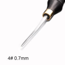 Leather Edge Cutter Beveller Beveling Skiving Knife Steel Sharper 0.6/0/7/1/3/1.8mm Ebony Handle Leather Craft Trimming Tool
