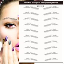 6D Eyebrow Tattoo Sticker Waterproof Eyebrow Templates Tools Cosmetics Professional Makeup Eye Brow Shaper Eyebrows Sticker