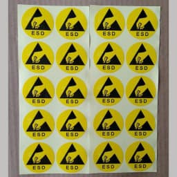 ESD Antistatic Label Sticker Warnings
