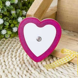 LED Night Lights Wireless Light Control Sensor Mini Heart-Shaped EU US Plug Night Light Living Room Bedroom Bedside Lamp