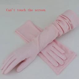 Summer half refers to cycling driving thin long ladies UV protection touch screen cotton sleeve sports fitness gloves B90