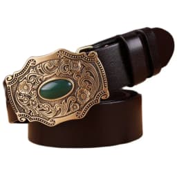 2020 new designer belt men high quality belts for men leaf flower 3.8 cm wide strap girdle full grain 100% genuine leather cow