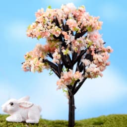 Mini Tree Fairy Garden Miniatures Micro Landscape Resin Crafts Bonsai Figurine Garden Terrarium Accessories Supply