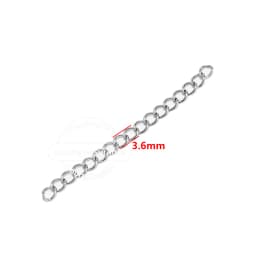 50pcs Stainless Steel 5cm Welded Extension Chain Gold Necklace Extender Tail Chains for DIY Jewelry Making