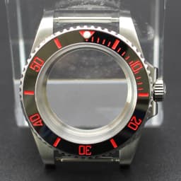40mm Cases Men's Watch Ceramic Bezel Sapphire Glass Fit NH35 NH36 ETA 2824 Miyota 8215 Movement 28.5mm Dial Submariner Parts