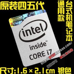 Original Core i7 3 4 5 6 7 8 9 10th Generation Laptop Desktop CPU Label Sticker