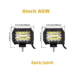 4-23 inch Off Road LED Light Bar 12V 24V 8D Combo Led Bar/Work Lights for Car Jeep Truck Suv 4x4 Atv Boat Lightbar Headlight