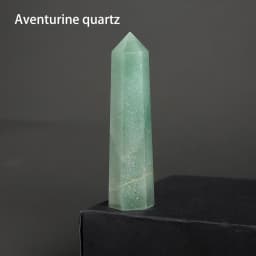 7-8cm Natural Crystal Point Quartz Rainbow Wand Crystal Column Rose Quartz Rock Mineral Specimen Home Decor Reiki Healing stone
