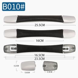 SUZAOZHE Suitcase Luggage Replacement Handle Travel Suitcase Handle Strap Factory Replacement Zinc Alloy Grip Carry Grip