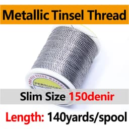 Royal Sissi 140 Yards/Spool 0.2mm Metallic Tinsel Thread 12 Optional Colors Micro Rod Wrapping Repairing Line Jig Hook Binding