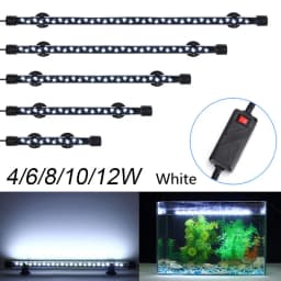 Waterproof Aquarium Lights Submersible Lights Fish Tank Light Underwater Blue/White LED Landscaping Decorative Lamp Light