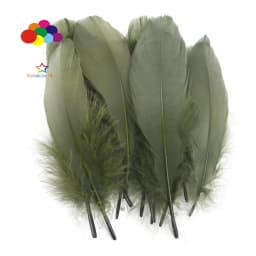 100PCS Soft Goose Feathers 5-7 Inch/13-18cm For Wedding Party Decoration Carnival Diy Facinator