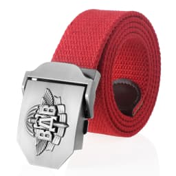 SupSindy Men Canvas Belt 3D Russian Airborne Troops VDV Metal Buckle Jeans Belts for Men Army Military Tactical Belts Male Strap