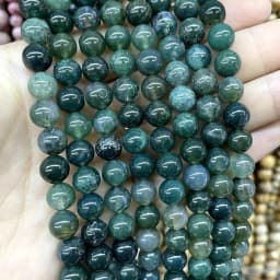 4 6 8 10 MM Natural Colorful Agates Round Loose Stone Beads For Jewelry Making Charm Diy Bracelet Necklace Earrings Material