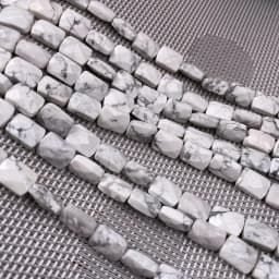 Natural Stone Crystal Agate Beaded Rectangle Faceted Turquoises Scattered Beads for Jewelry Making DIY Necklace Bracelet Gift
