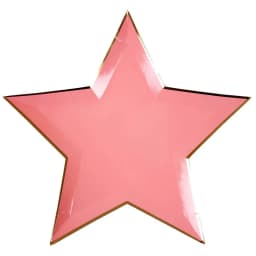 8pcs Colorful Gold Foil Star Disposable Tableware Kids Birthday Favors Decoration Paper Plates Wedding Birthday Party Supplies