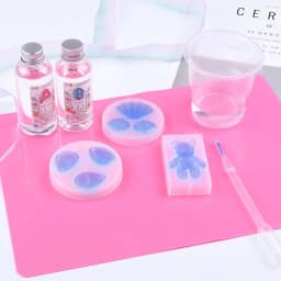 JAVRICK DIY Silicone Mold Mat Resin Pad Craft Tool High Temperature Resistance Sticky Plate