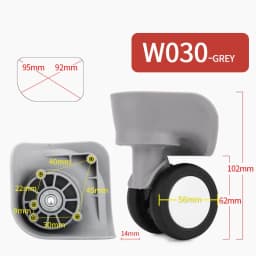 Luggage Wheel Replacement Wheels Suitcase Accessories Universal Casters Rolling Luggage Suitcase Wheeled Accessories Bags Caster