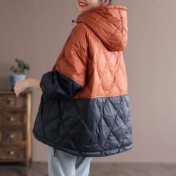 2021 Women's Autumn and Winter New Lightweight Jacket Casual Loose Hooded Pullover Warm Puffer Jacket Women's Clothing   J15478