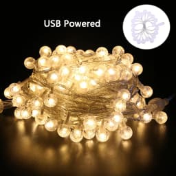3M 6M 11M Crystal ball LED String Fairy Lights USB/Battery Powered Waterproof Holiday Garland Lights For Outdoor Christmas