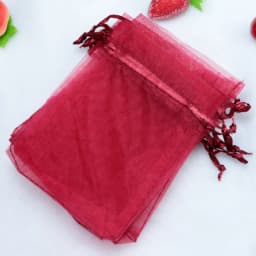 50Pcs Organza Bag Jewelry Packaging Gift Candy Wedding Party Goodie Packing Favors Pouches Drawable Bags Present Sweets Pouches