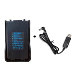BAOFENG Walkie Talkie Original Battery Compatible with UV-S9/UV-5R Pro/BF-UVB3 Plus/UV-S9 Plus/UV-5R Max/UV-10R Two Way Radio