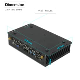 Mini Industrial PC Fanless Dual LAN 6*COM 4G LTE Core i5 4200U i7 4500U J1900 HD WiFi 6*RS232 RS485 Windows 11 Linux Computer