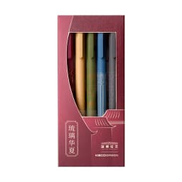 KACO 5pc/Lot Gel Pen Set 2021 New Pучка 0.5MM Color Ink Chinese Style School Pens Stationery Supplies for Student Office