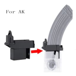 VULPO Airsoft Paintball M4 BB Speed Loader 1000 Rounds Hand Crank Quick Loader AK MP5 G36 Magazine Speed Loader Adapter