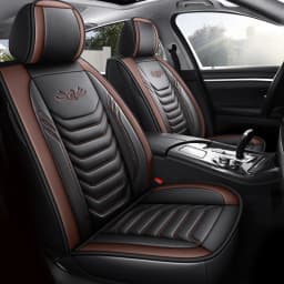 1PC Luxury PU Leather Front Car Seat Cover Cushion Protector Non-Slip Mat Waterproof for Lada VESTA for Ford for BMW