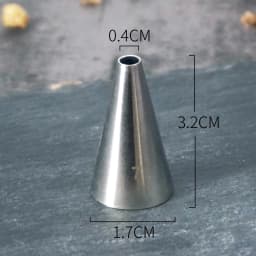 #00~12 Round Dot Piping Nozzles Pastry Icing Tips Fondant Cup Cake Chocolate Baking Decorating Tools Stainless Steel