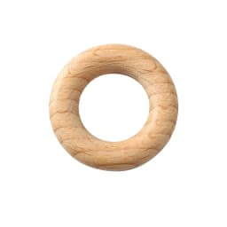 10pc 30mm/25mm Wooden Rings Baby Beech Teether Natural Wooden Rings Rodent For Newborn Diy Music Rattle Bracelet Ccessories Toys