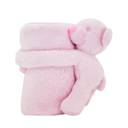 Baby Blanket New Thicken Double Layer Plush Infant Swaddle Wrap Pink Rabbit Toy Newborn Baby Bedding Children Blanket Bebe Duvet