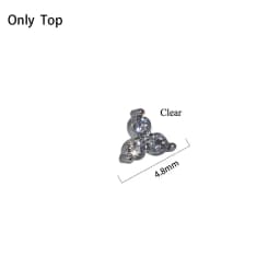 1 PC Surgical Steel Dermal Anchor Moon Shape Micro Dermal Anchor Flower Star Piercings Skin Diver Piercing Body Jewelry 14g