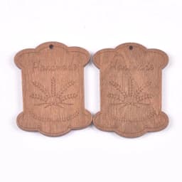 5Pcs/lot Flower Pattern Brown Wooden Bobbin Spools Cord Wire Sewing For Thread String Ribbons Reel Flat Spool Home Decor 68*53mm