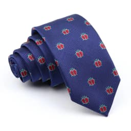 New Mens Polyester Jacquard Ties Casual Slim 6CM Insect Shiba Inu Car Cartoon Neckties For Wedding Business Suits Neck Accessory