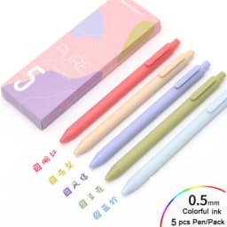 KACO 5pc/Lot Gel Pen Set 2021 New Pучка 0.5MM Color Ink Chinese Style School Pens Stationery Supplies for Student Office