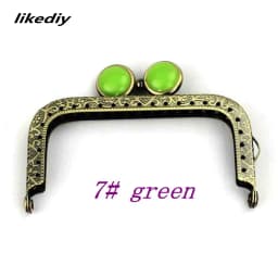 10 Pcs/Lot 8.5 CM Square Antique Bronze Flat Bead Metal Purse Frame Kiss Clasp Bag Accessory