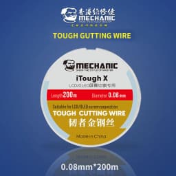 MECHANIC High Hardness Special Steel Cutting Wire for Mobile Phone LCD Screen Separation Repair Tools 0.028mm--0.1m