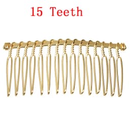 6pcs 10/15/20/30 Teeth DIY Metal Hair Comb Claw Hairpins Black/Rhodium For Wedding Jewelry Making Findings Components Comb
