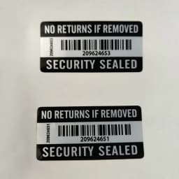 100PCS No RETURNS IF REMOVED Tamper Proof Warranty Void Label Sticker 2" x 1“ Security Warranty sticker