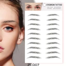 6D Eyebrow Tattoo Sticker Waterproof Eyebrow Templates Tools Cosmetics Professional Makeup Eye Brow Shaper Eyebrows Sticker