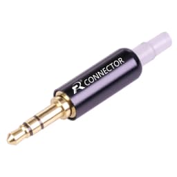 10pcs Stereo 3.5mm Connectors with Protecting Tail Gold Plated 3 Poles Plug 3.5mm Jack Male Connector Earphone Jack DIY