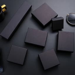 60pcs DIY Kraft Cardboard Gift Packaging Boxes Brown Black Paper Small Soap Box Mini Jewelry Ring Earrings Organizer Carton Box