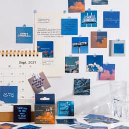 46 pcs/box Blue secret series Decorative Stationery mini Stickers set Scrapbooking DIY Diary Album Journal Stick Lable