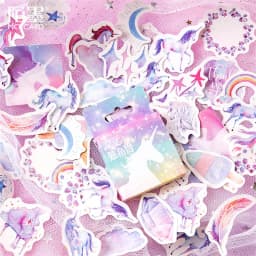 45 Pcs Moon Mini Paper Stickers Cute Creative for DIY Album Diary Scrapbooking Label Stationery School Supplies