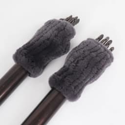 New Women 100% Real Genuine Knitted Rex Rabbit Fur Mittens Winter Warm Lady Real Fur Fingerless Gloves Handmade Knit Fur Mitten
