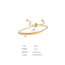 Yhpup Stainless Steel Geometric Chain Bangle Bracelet Trendy Jewelry Romantic Lover Dream Gift Jewelry Bracelet Anniversary