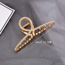 Multi Style Gold Metal Hair Claw Clips Hollow Geometric Butterfly Jaw Clips Strong Hold Non Slip Hair Crab Clamp for Women Thick